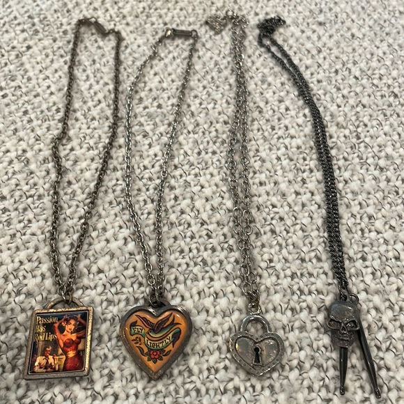 Necklace bundle/ Classic Hardware, Rock Rebel, skull and drumsticks 🤘🏽 - Picture 2 of 6
